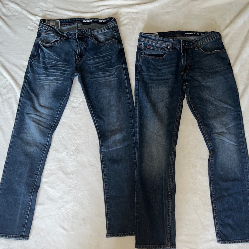Mens slim straight jeans bundle size 32x32
